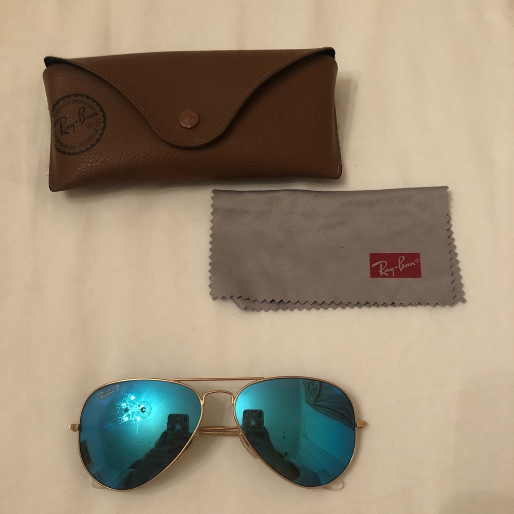 Polarized blue tinted Ray Bans